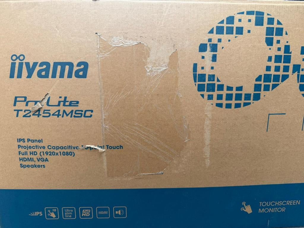 iiyama ProLite T2454MSC-B3AG 24" Full HD Touchscreen IPS, Computers en Software, Monitoren, Iiyama, HDMI, Nieuw, Full HD