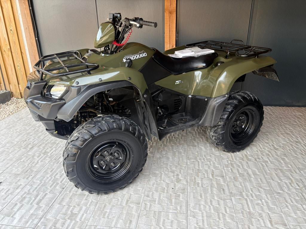 Suzuki kingquad 500 2015.4x4 voor landbouw . Met aanhanger
