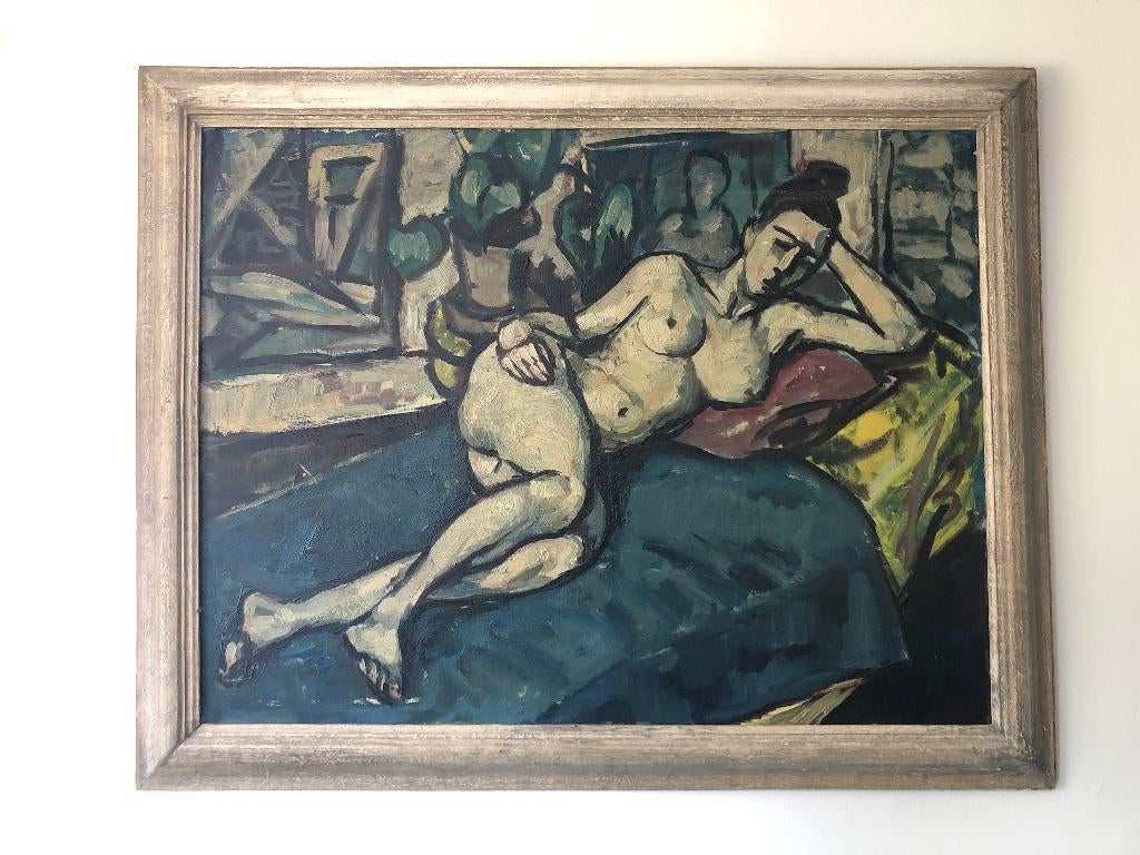 ==WILLEM SCHROFER 1898-1968===liggend vrouwelijk naakt==, Ophalen