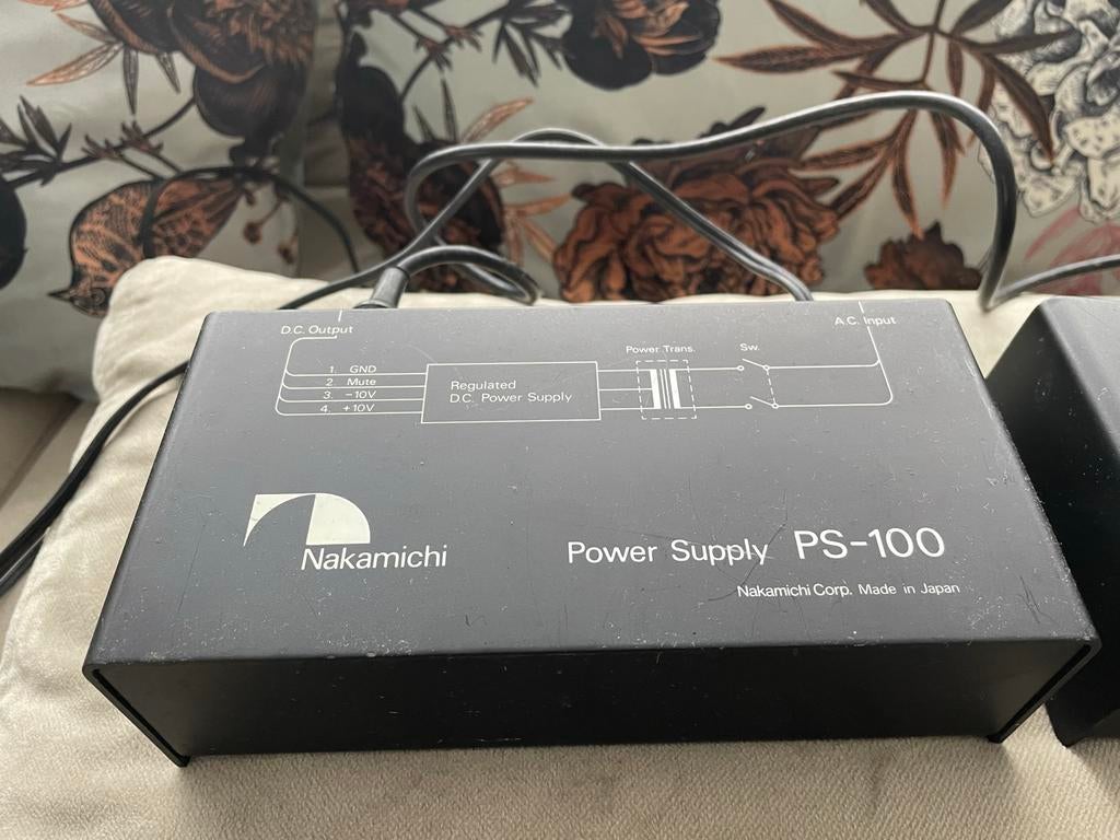 Nakamichi Power Supply PS-100 en Microphone Mixer MX-100, Ophalen of Verzenden, Gebruikt