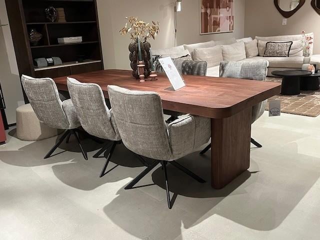 Set 6 eetkamerstoelen draaibaar in stof, Ophalen, Sommelsdijksehaven 19, Info@vissermeubelen.nl, Nieuw