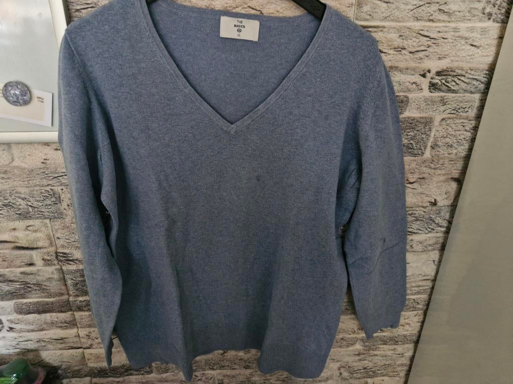 Blauwe dunne trui Maat xl, Blauw, Maat 46/48 (XL) of groter, Onbekend, Ophalen of Verzenden