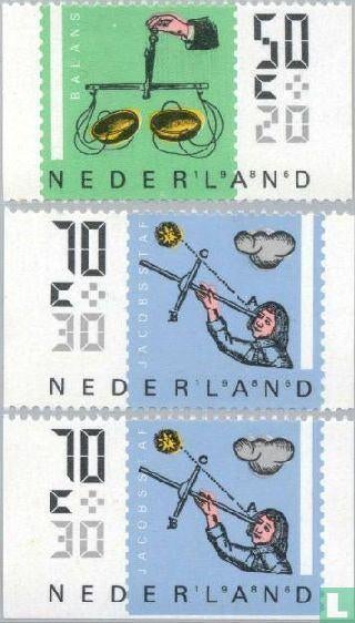 Postfris, Zomerzegels 1986 NVPH 1352a/1352c, Postzegels en Munten, Verzenden, Na 1940, Postfris