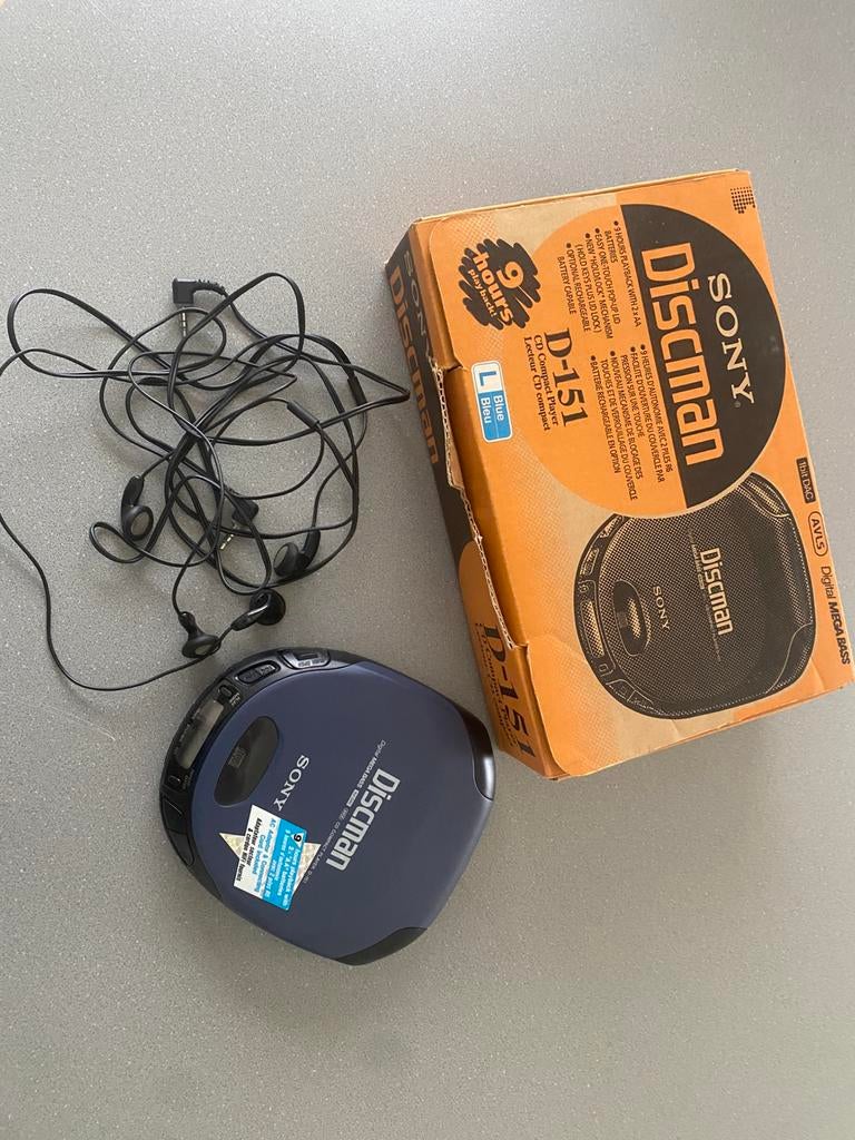 Sony discman D-151, Audio, Tv en Foto, Walkmans, Discmans en Minidiscspelers, Ophalen, Discman