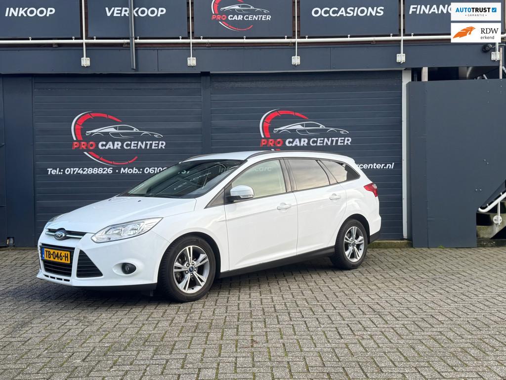 Ford Focus Wagon 1.0 EcoBoost Edition Plus AIRCO|CRUISE|STOE, Euro 5, Gebruikt, Startonderbreker, Wit