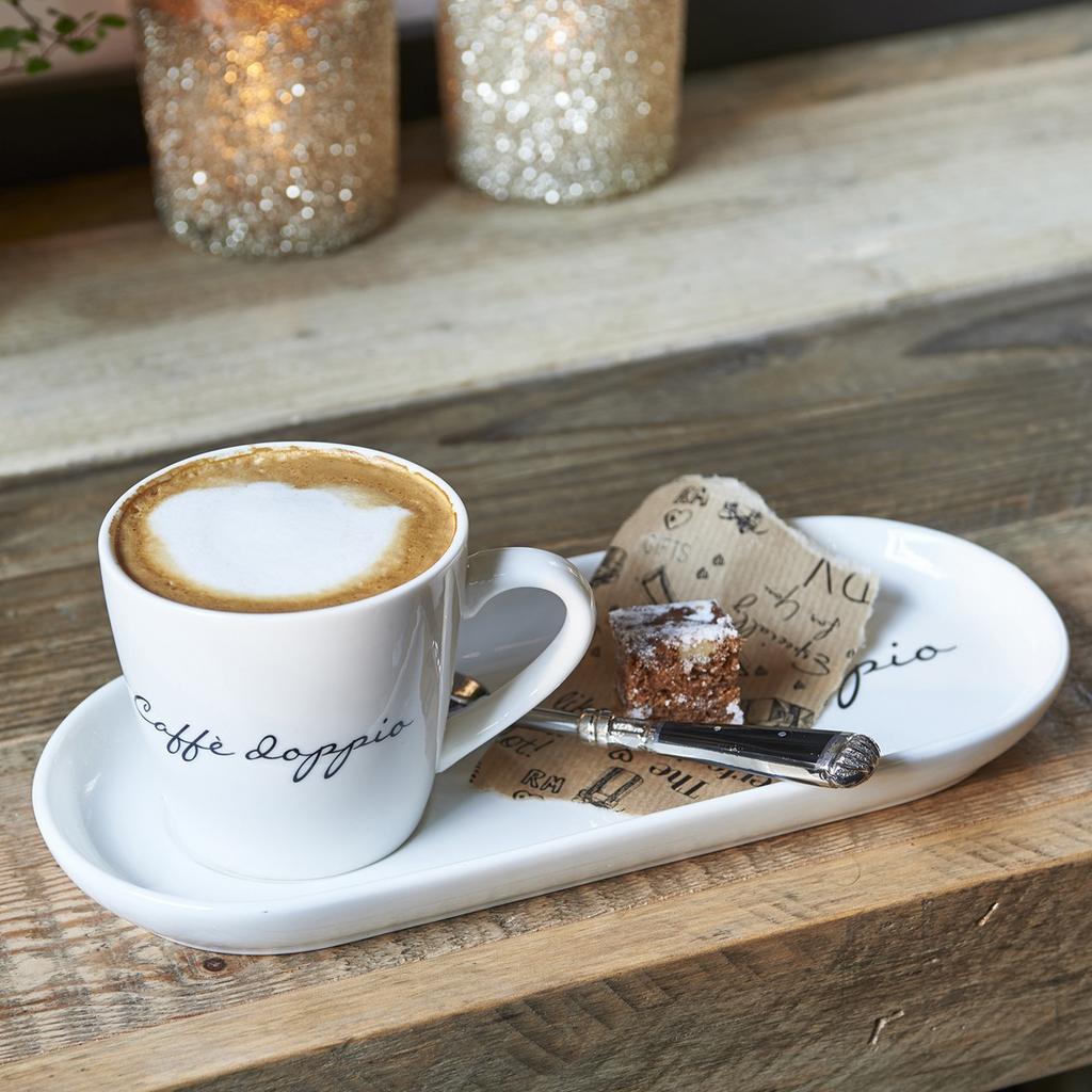 Riviera Masion Caffè Doppio 2 stuks nieuw, Nieuw, Ophalen of Verzenden, Overige stijlen, Kop(pen) en/of Schotel(s)