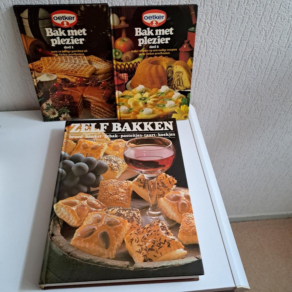 (i) Ouderwetse bakboeken, Boeken, Ophalen, Zo goed als nieuw, Nederland en België, Taart, Gebak en Desserts