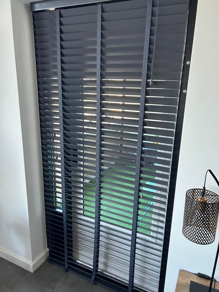 Jaloezieen donkergrijs antraciet 100 x 210, Ophalen, 100 tot 150 cm, 200 cm of meer, Zo goed als nieuw