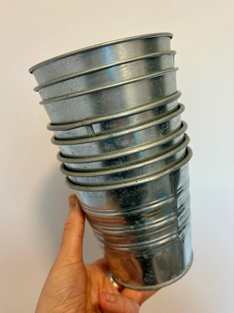 10 Ikea Socker Zinken Bloempotten, Ophalen, In pot, Halfschaduw, Minder dan 100 cm