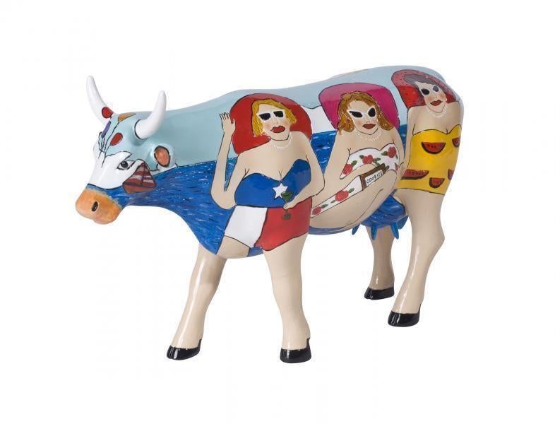Nieuw Cow Parade koe Fun Seeker cow large gratis verzending., Ophalen of Verzenden