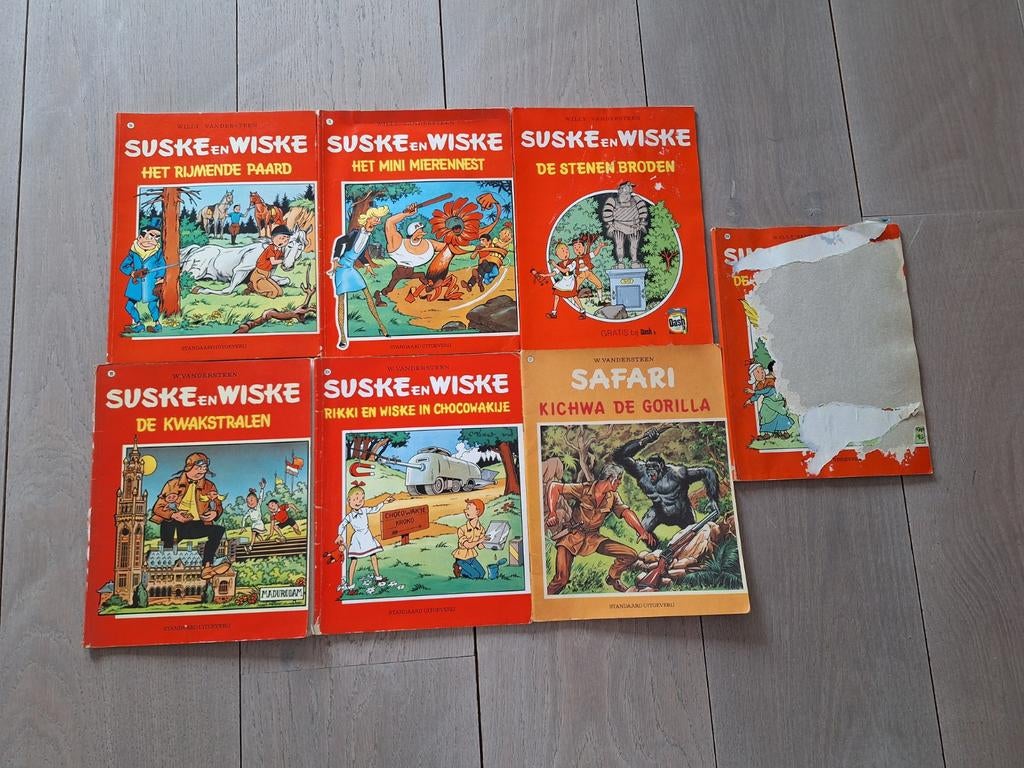 6 (suske en wiske) strips + 1 gratis voor €3,50, Meerdere stripboeken, Ophalen of Verzenden, Gelezen