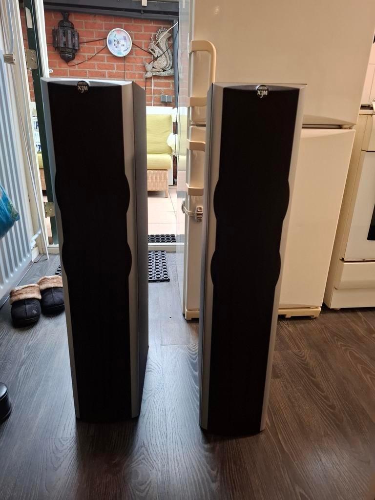 Jamo speakers xjm 8, Ophalen of Verzenden, 60 tot 120 watt, Front, Rear of Stereo speakers, Jamo