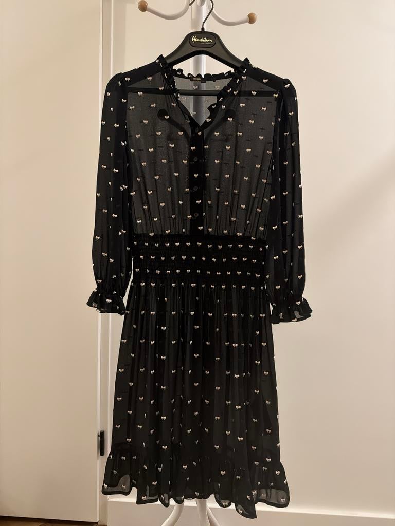 Maje Franse jurk maat 38 - Zo goed als nieuw, Ophalen of Verzenden, Zo goed als nieuw, Maat 38/40 (M), Zwart