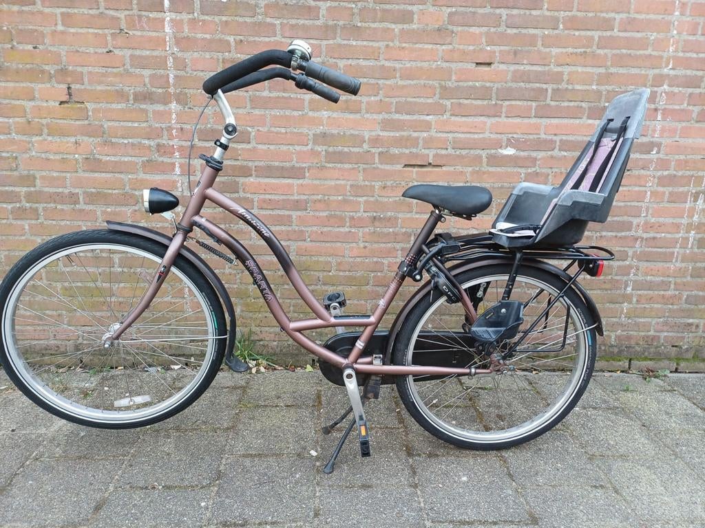 Sparta moederfiets 3 versnelingen, Fietsen en Brommers, Fietsen | Dames | Moederfietsen, Ophalen, 2 zitjes, Sparta, Gebruikt