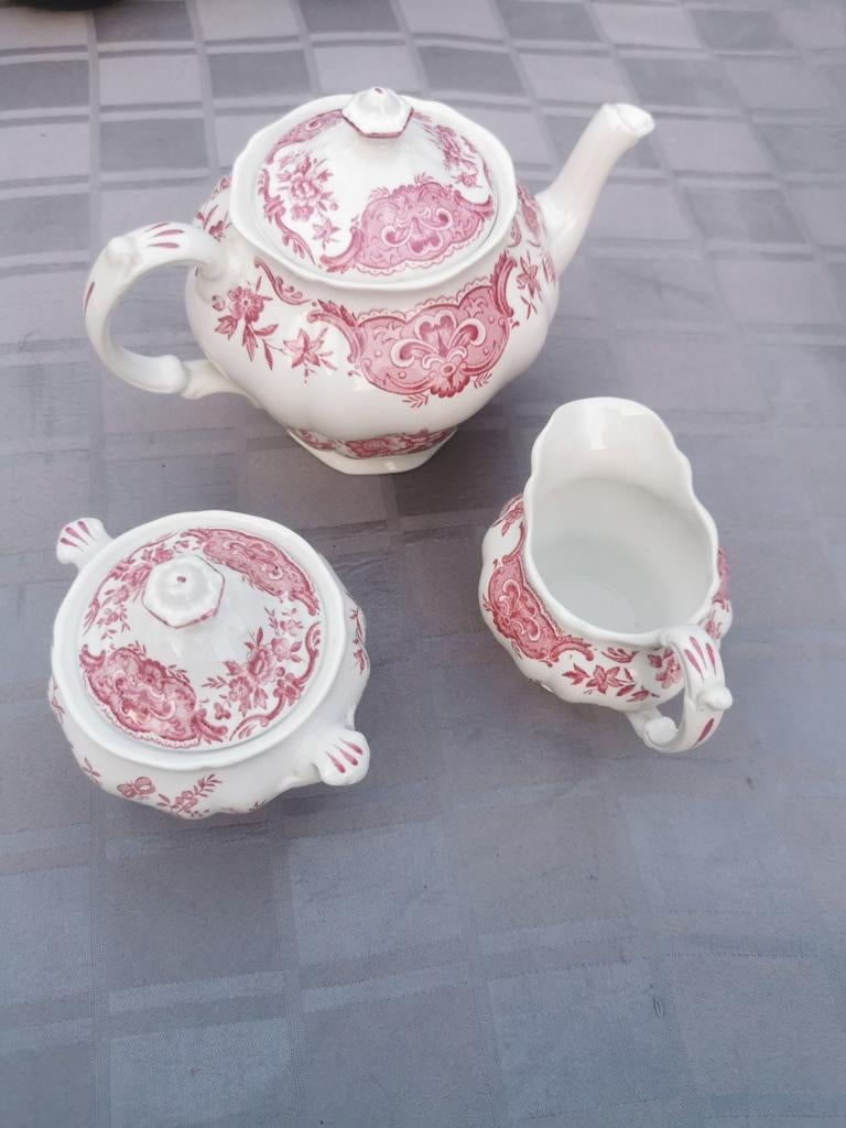 Ridgway Windsor theeservies - theepot, suikerpot, melkkan, Antiek en Kunst, Ophalen of Verzenden
