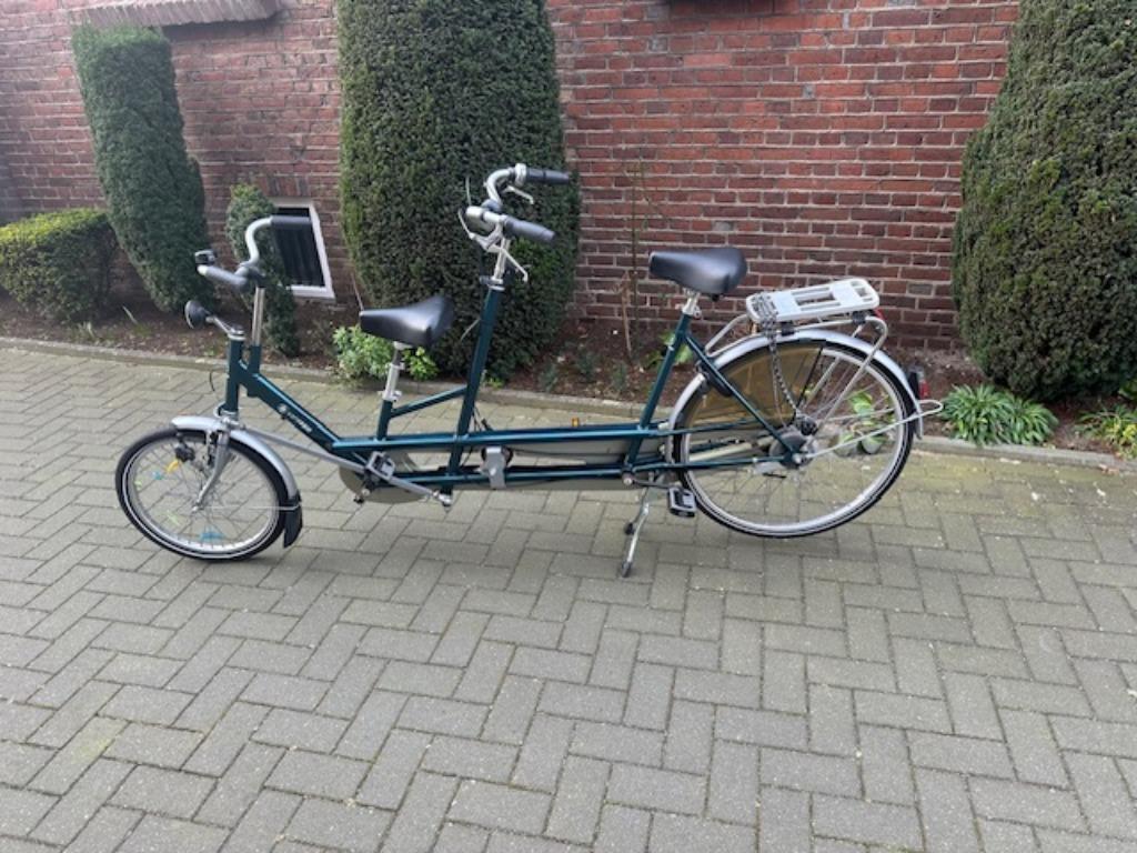 Van Raam Twinny Tandem, inschakelbare vrijloop, Fietsen en Brommers, Minder dan 10 versnellingen, Ophalen of Verzenden, Zo goed als nieuw
