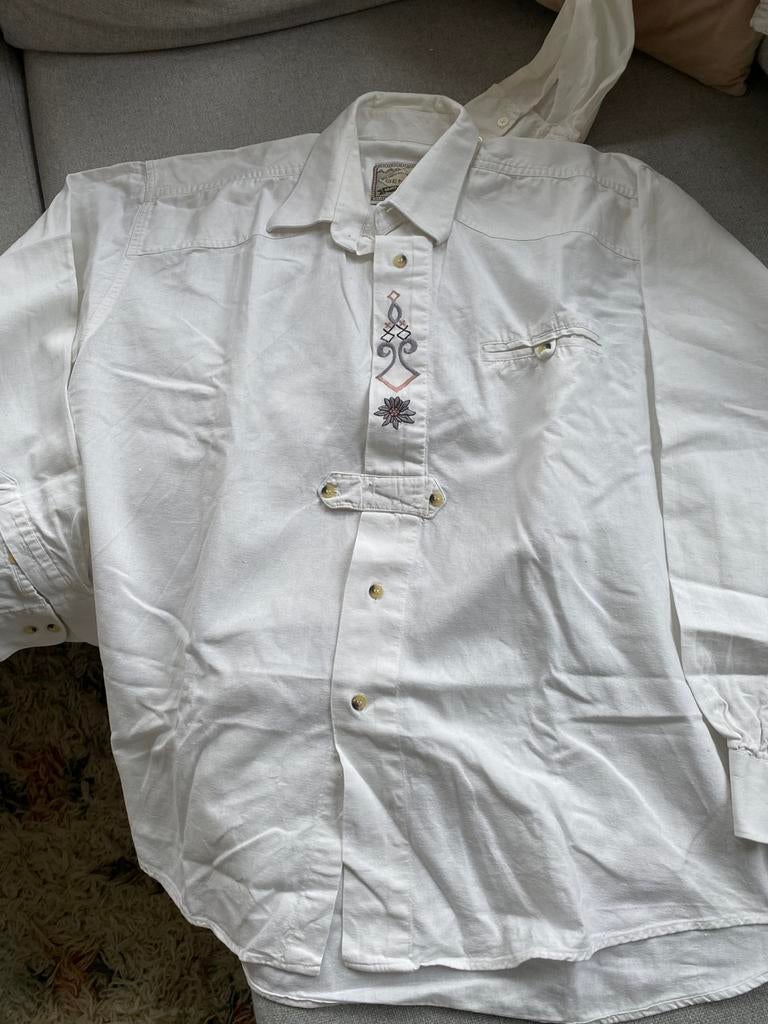 Trachtenhemd oktoberfesthemd maat xxl, Ophalen of Verzenden, Zo goed als nieuw, Overige maten