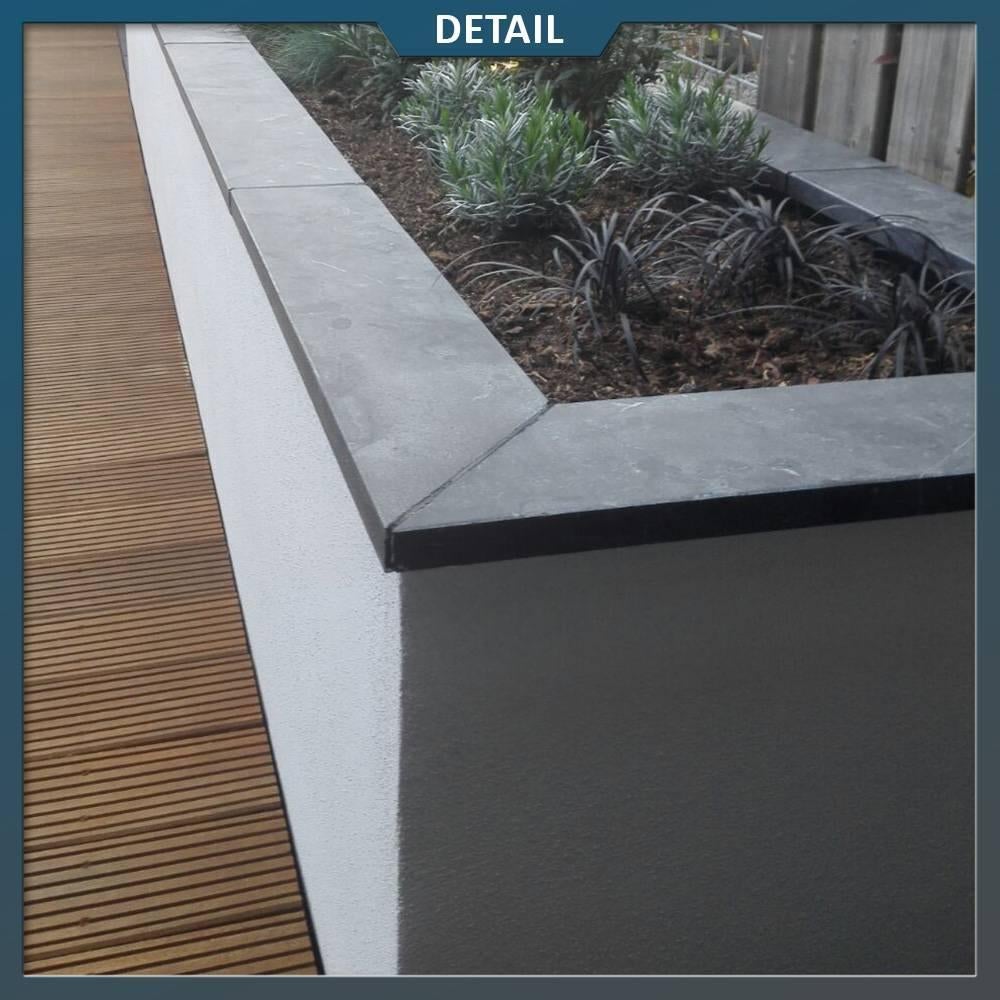 vijverrand Spotted Blue Hardsteen 100x20x3 cm gezoet / facet, Tuin en Terras, Vijvers, Ophalen of Verzenden, Nieuw