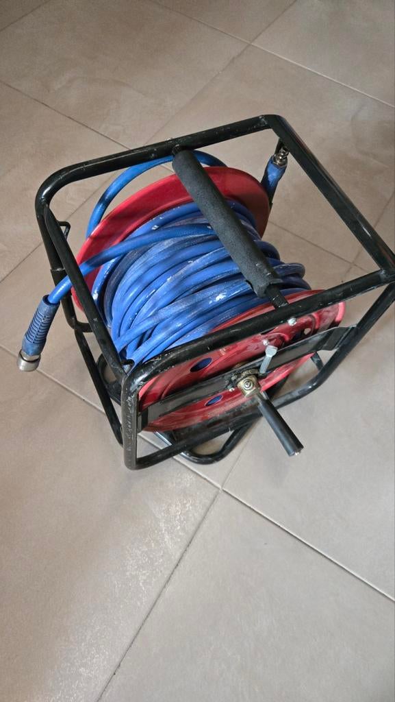 Persluchthaspel 30m, 100 liter of meer, Ophalen, 10 bar of meer