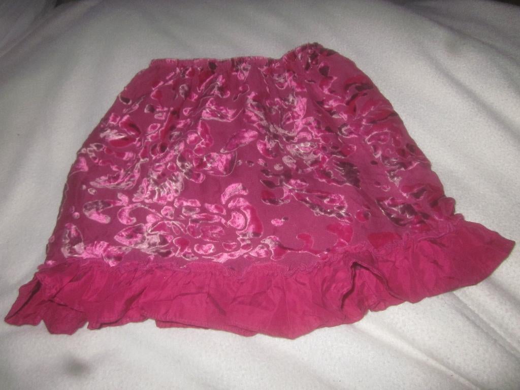 Nieuw donkerrood rokje bloemen/bladeren Laura Ashley maat 98, Meisje, Nieuw, Ophalen of Verzenden, Jurk of Rok