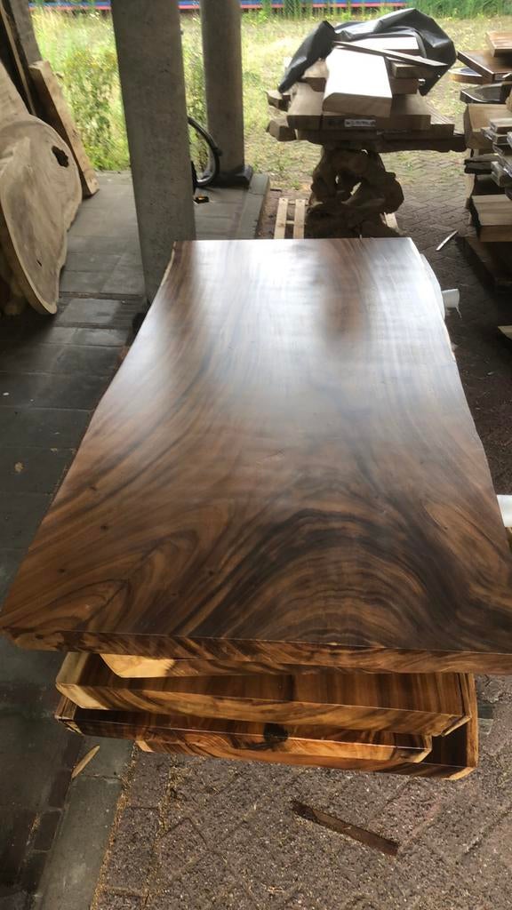 Suar boomstamtafel sale, Ophalen, Nieuw, Hout, 50 tot 100 mm