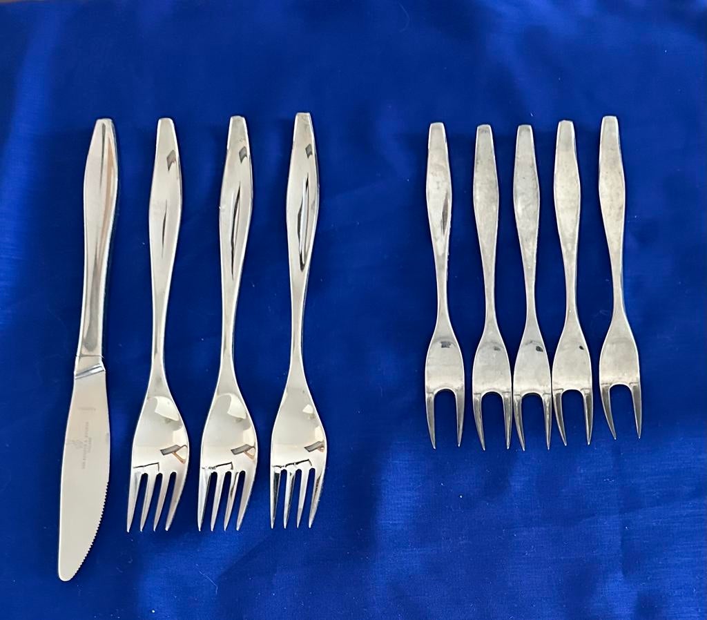 Keltum durfine Jolie: dessertmes dessertvorken vleesvorkjes, Ophalen, Gebruikt, Overige materialen, Los bestek