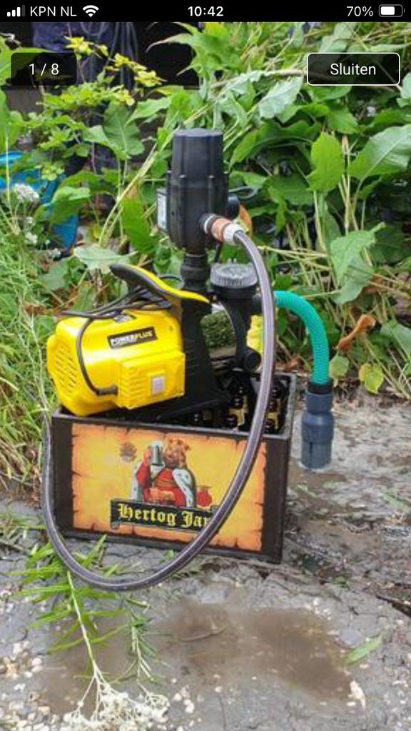 Eigen waterbron/ watervoorziening/ grondwater, Tuin en Terras, Ophalen of Verzenden, Handmatig, Beregeningspomp