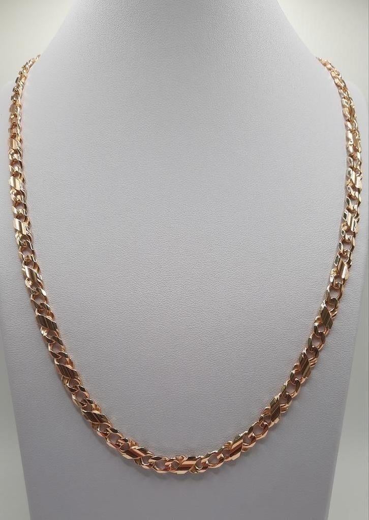 gouden ketting 14kt Massief, Www.bredajuwelier.nl, Nieuw, Ophalen of Verzenden, Www.bredajuwelier.nl