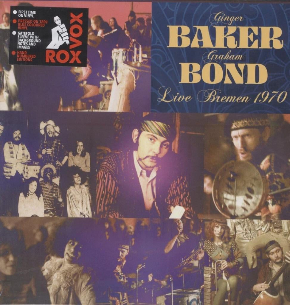 Ginger Baker [CREAM]&Graham Bond - Live 1970 blauw vinyl, Ophalen of Verzenden, Nieuw in verpakking, 12 inch, Poprock