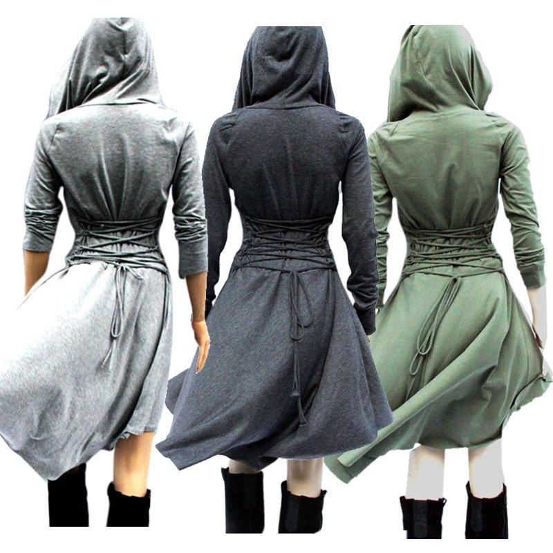 Victoriaanse jurk (gothic steampunk jas renaissance dames), Verzenden, Nieuw, Pak of Jurk