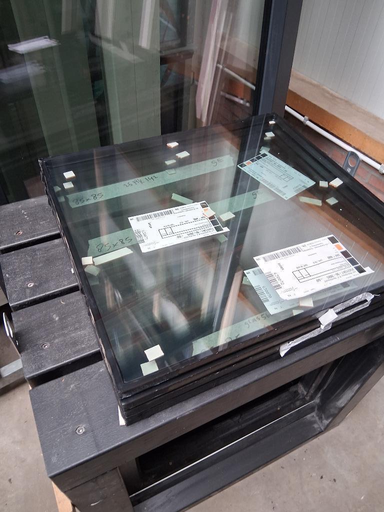 4x Nieuw draaikiepraamkozijn Hr++ bezorgen factuur mogelijk, Gevelraam of Ruit, 80 tot 120 cm, 80 tot 120 cm, Ophalen of Verzenden