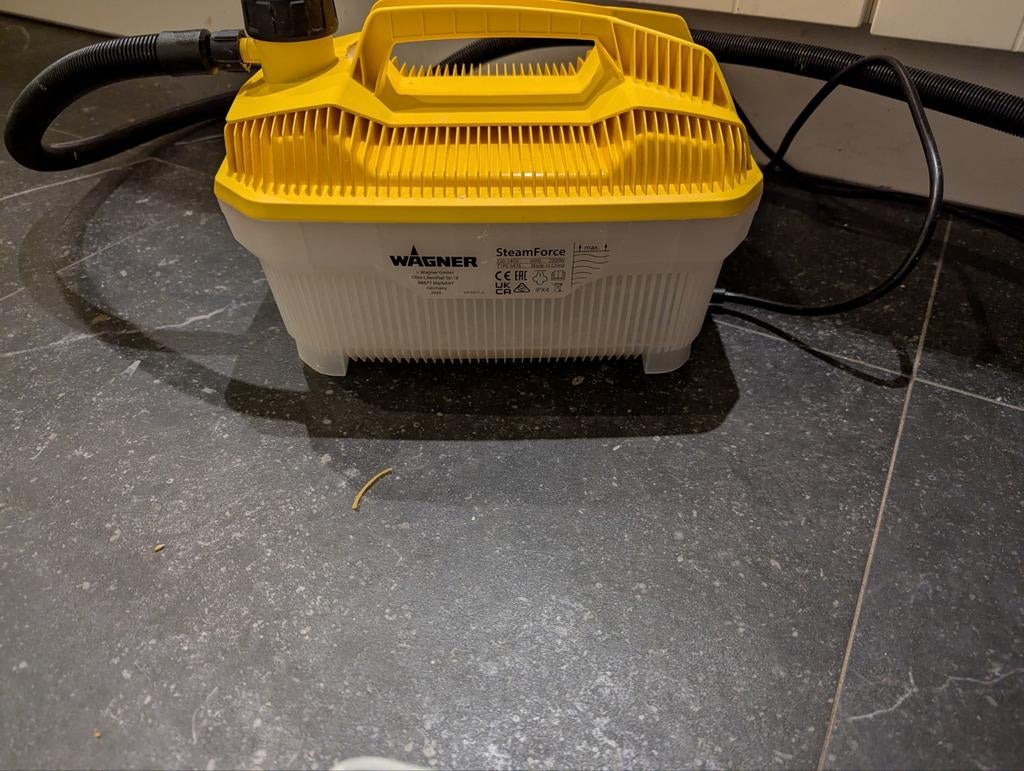 behangafstomer te huur, Ophalen