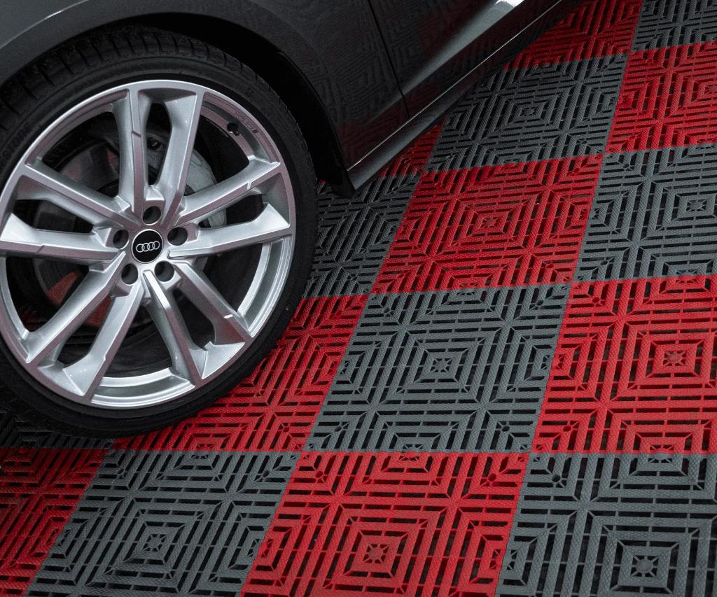 Kunststof kliktegels voor vochtige ruimtes, garages werkplaa, Ophalen of Verzenden