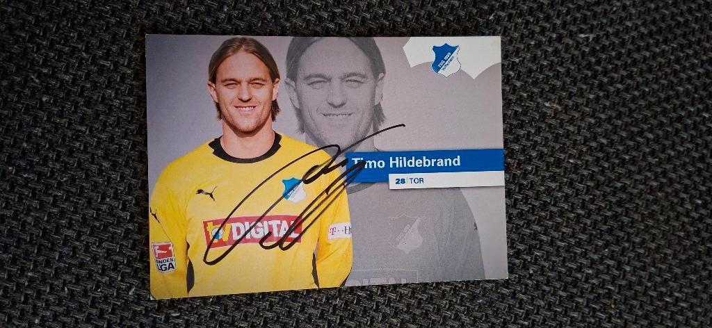 Spelerskaart met handtekening Timo Hildebrand # Hoffenheim, Verzamelen, Sportartikelen en Voetbal, Verzenden, Nieuw, Buitenlandse clubs