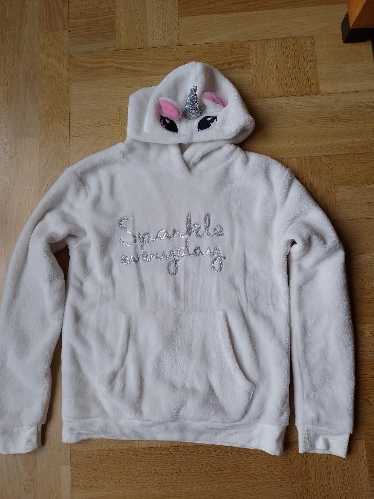 Unicorn fluffy trui maat 158-164, Meisje, Trui of Vest, H&M, Ophalen of Verzenden