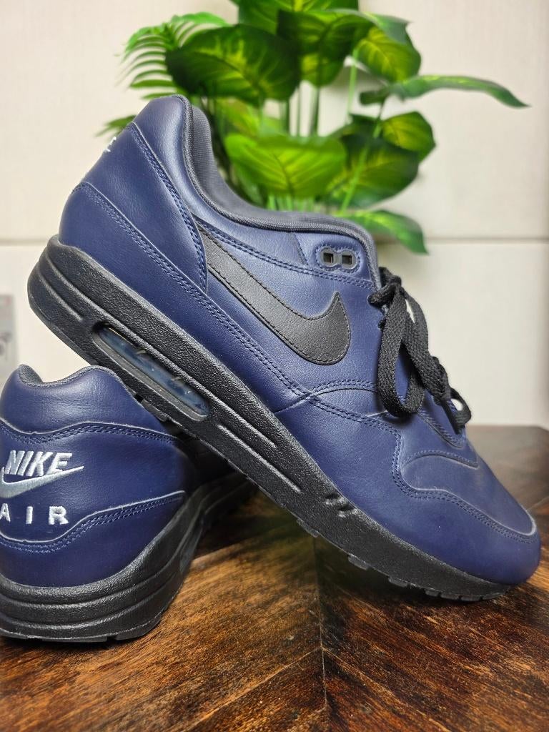 Nike Air Max 1 Blue Black maat 47, Zwart, Nike, Ophalen of Verzenden, Nike