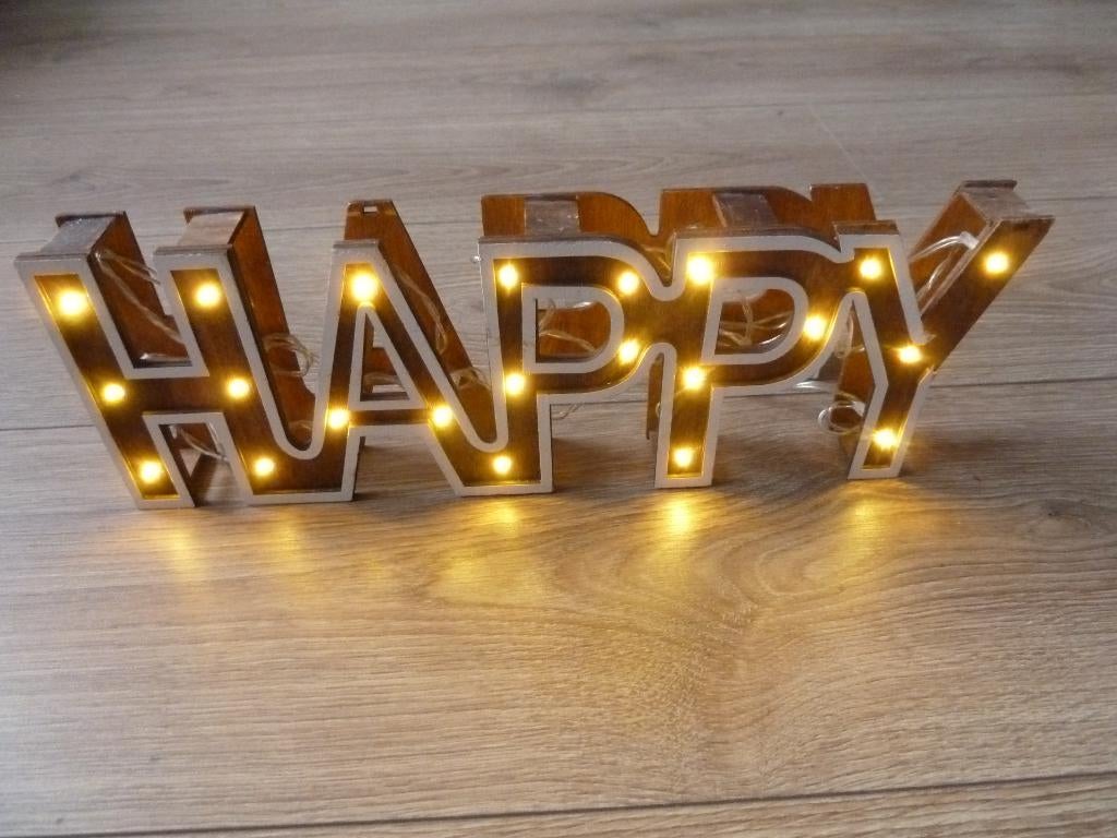 leuk HAPPY lampje, Ophalen, Gebruikt, Meisje