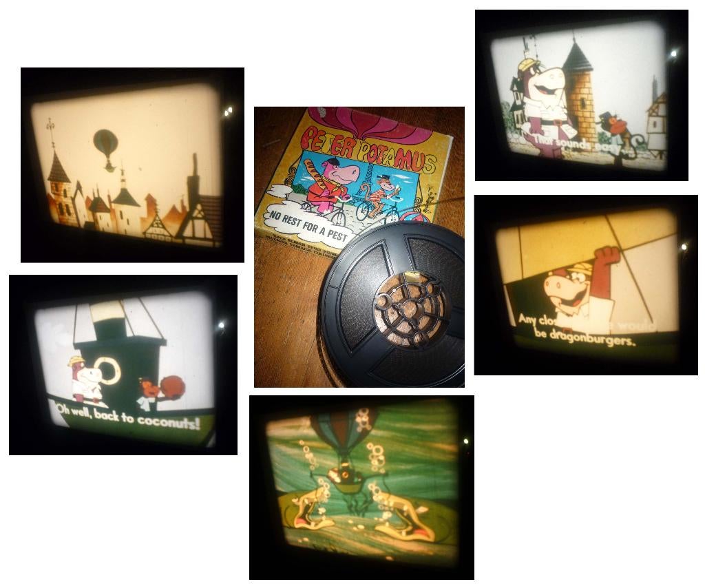 8mm film Peter Potamus - No Rest for a Pest - kleur - moo, Audio, Tv en Foto, Filmrollen, Ophalen of Verzenden, 8mm film