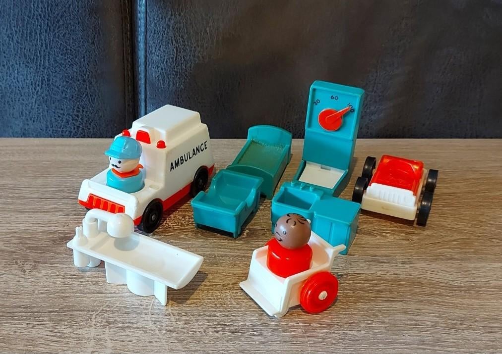 Set Vintage! Fisherprice ziekenhuis accessoires, Ophalen of Verzenden