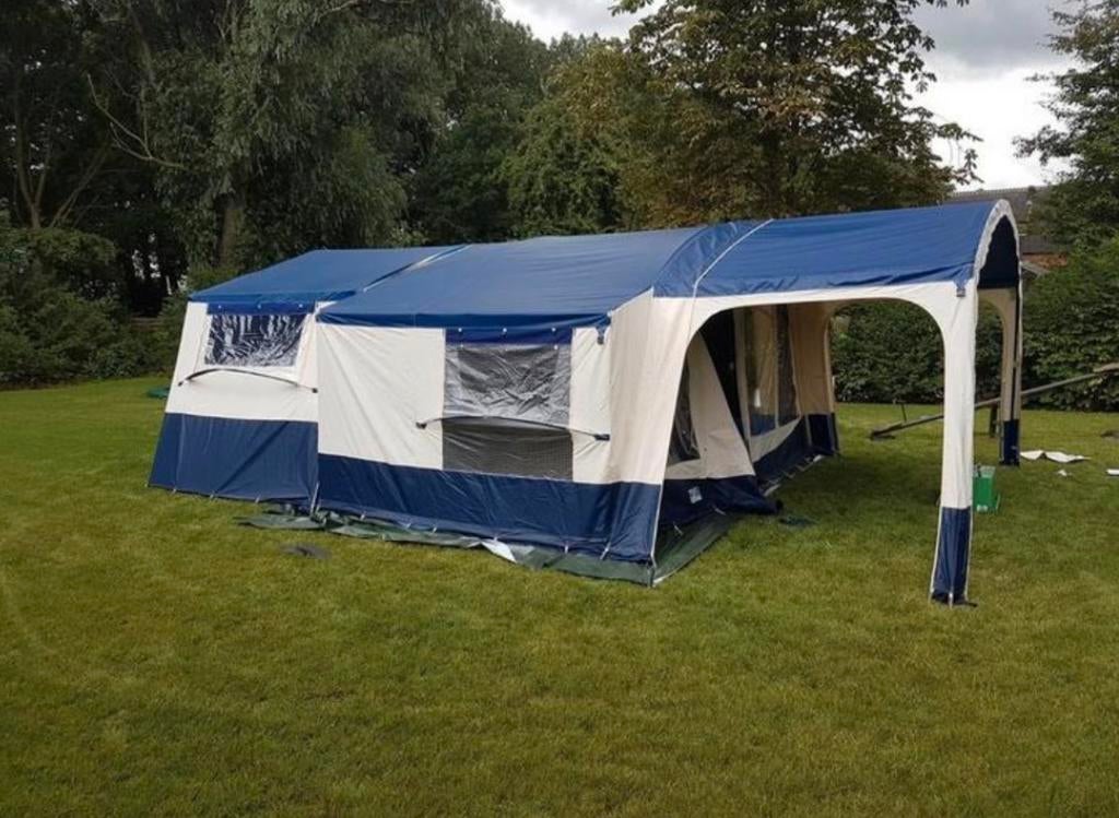 Nette Jamet Louisiana uit 2016 + nieuwe banden, Caravans en Kamperen, Vouwwagens, Blauw, Ophalen of Verzenden, Aanwezig, Meer dan 6