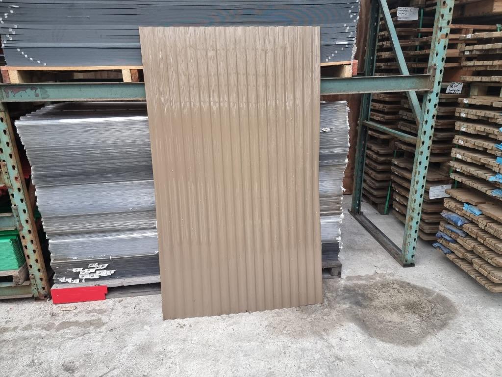 Kunststof golfplaat bruin 1000x1750mm voor €8,75 per stuk, Ophalen, Kunststof, Overige kleuren, Nieuw