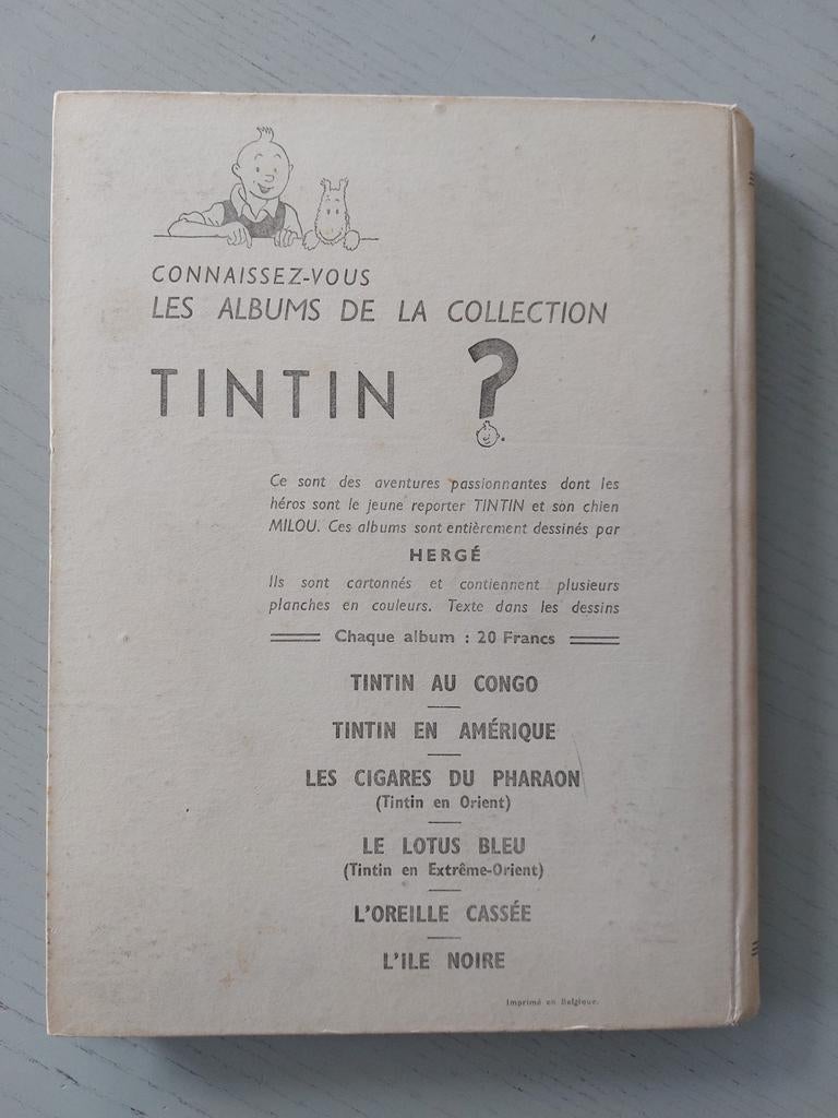 Oude Kuifje KADOU promotie boek - jaren 50, Boeken, Ophalen of Verzenden
