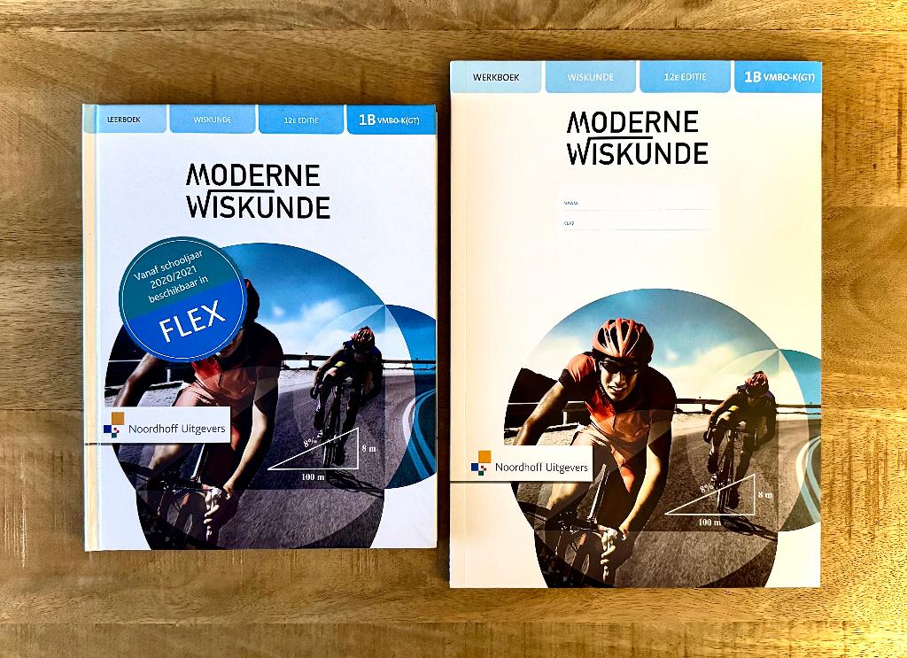 Moderne Wiskunde VMBO-KGT 1B Leerboek en Werkboek 12e editie, Boeken, Schoolboeken, Nieuw, Wiskunde B, Noordhoff Uitgevers, Ophalen