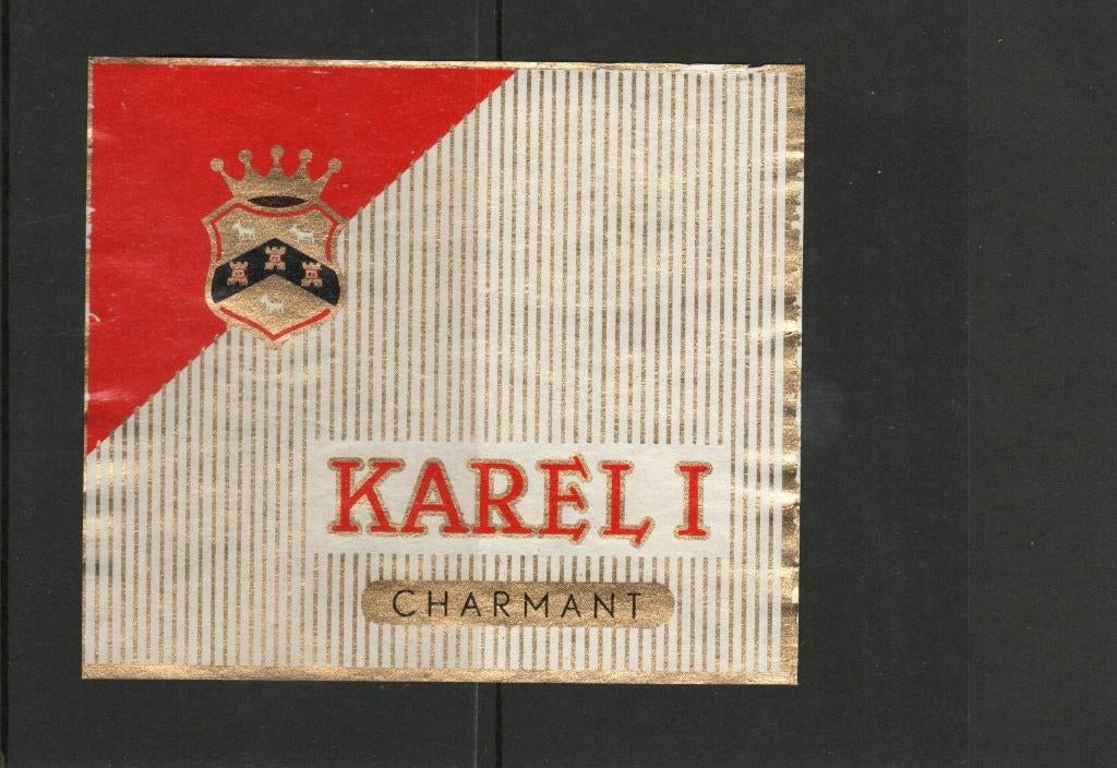 Karel I charmant etiket, Ophalen of Verzenden, Gebruikt, Sigarenbandjes