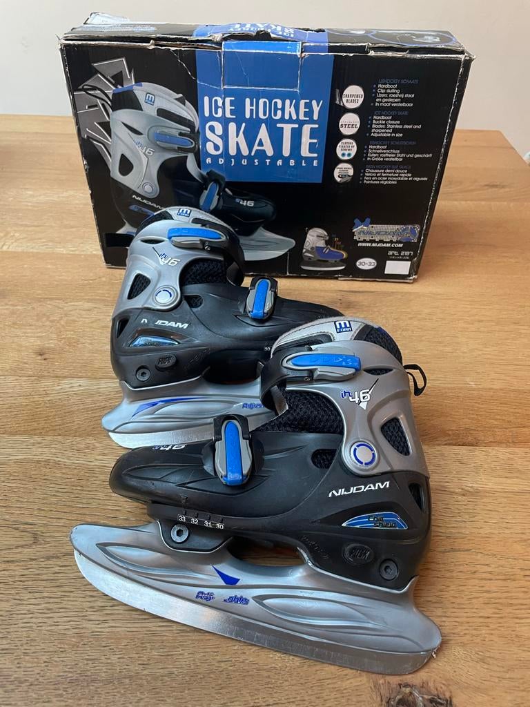 Nijdam IJshockeyschaatsen Maat 30-33, Ophalen of Verzenden, Gebruikt, IJshockeyschaatsen, Nijdam