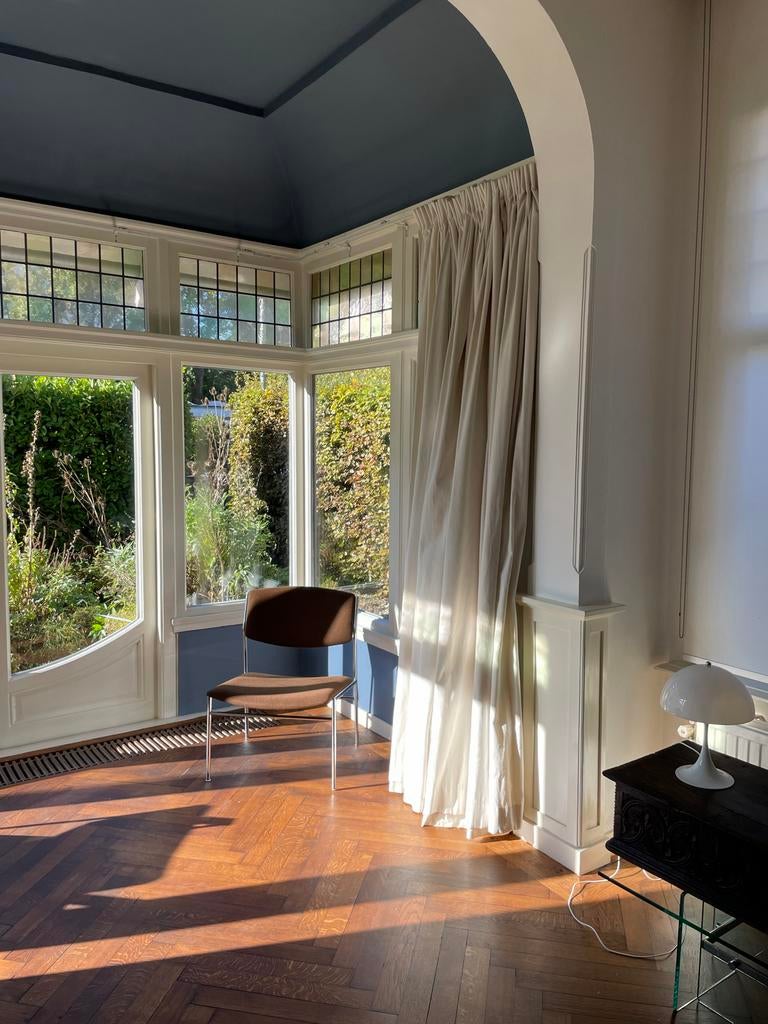 Gijs van der Sluis lounge chair / Fauteuil bruine wol, Gebruikt, 75 tot 100 cm, Ophalen of Verzenden, Stof