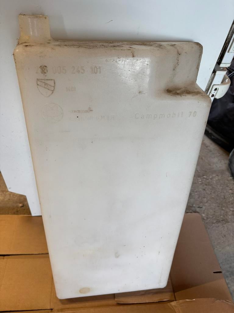 Watertank VW T2 Westfalia camper, Ophalen