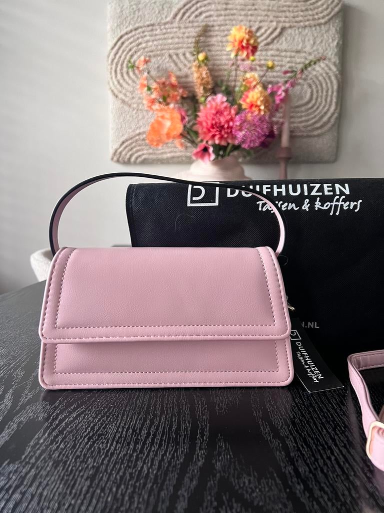 Roze tas duifhuizen, Ophalen of Verzenden, Nieuw, Roze, Schoudertasje