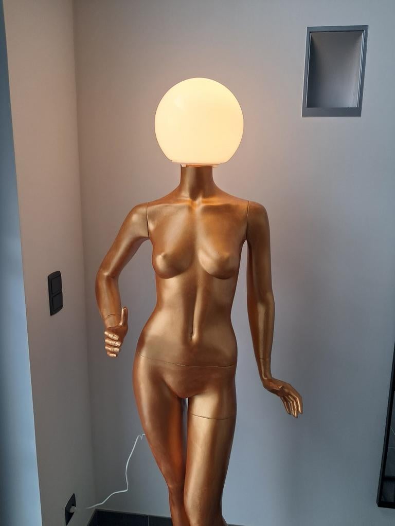 15x kunstzinnige mannequin lamp, torso lamp..paspop, Ophalen of Verzenden, Gebruikt
