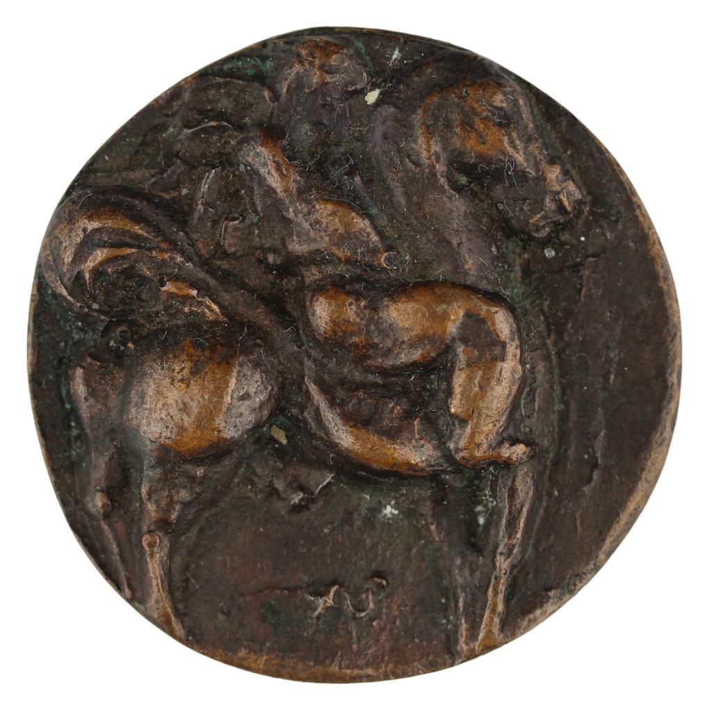 Penning VPK 1967 Arthur Spronken : Ruiter te Paard, Verzenden, Brons, Nederland